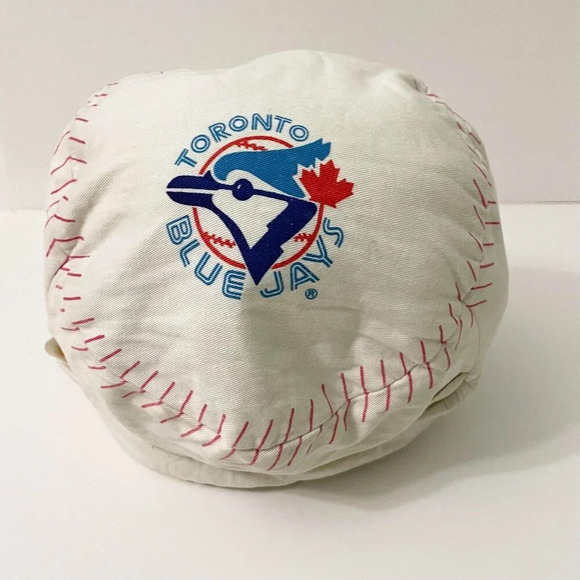 Vintage MLB Toronto Blue  Jays Pillow Pal Plush Bear Reversible Baseball - Picture 14 of 16